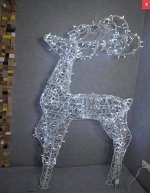 Новогодняя Фигура Олегь, высота 240 см, Обвит Уличной Гирляндой