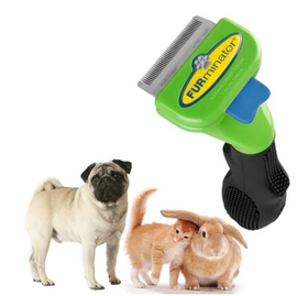 Щітка фурмінатор для вичісування собак та кішок з кнопкою FURminator Small Dog 4 см