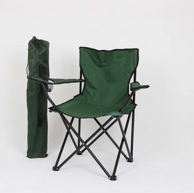 Стілець туристичний розкладний до 100 кг складний стілець, крісло для походів у чохлі green