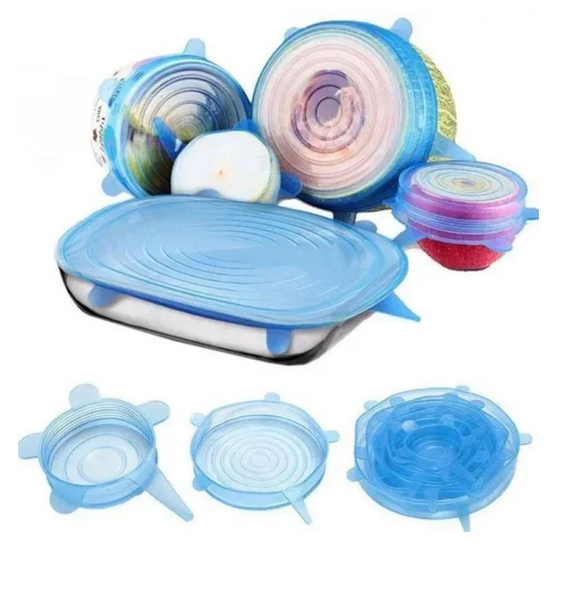 Силиконовые универсальные крышки Super stretch silicone lids