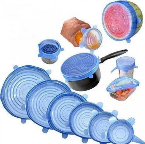 Силіконові універсальні кришки Super stretch silicone lids