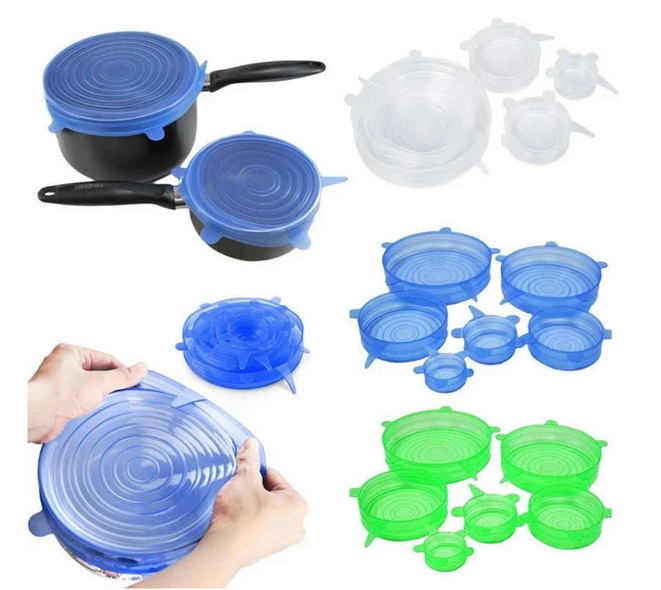 Силіконові універсальні кришки Super stretch silicone lids