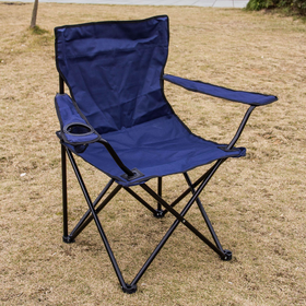 Стілець туристичний розкладний до 100 кг складний стілець, крісло для походів у чохлі blue
