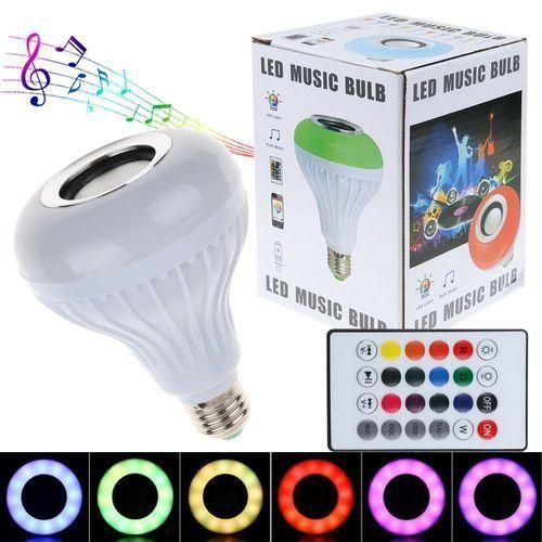 Музыкальная лампочка E27 12W RGB с USB Bluetooth