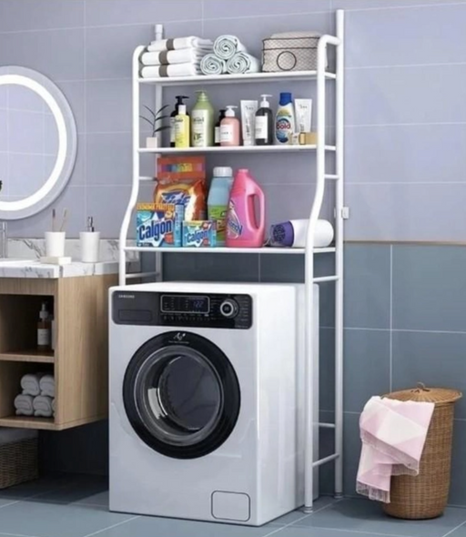 Стеллаж полка для хранения над стиральной машиной регулируемый по высоте LAUNDRY RACK TW-106