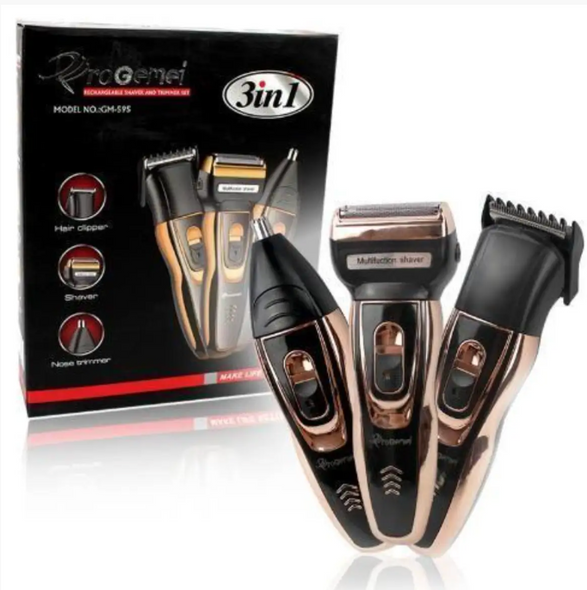 Машинка для стрижки, бритва, триммер Gemei GM 595 Hair Trimmer / Многофункциональный набор для стрижки волос