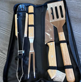 Набір інструментів для гриля в валізі 4 шт Набір для пікніка та барбекю