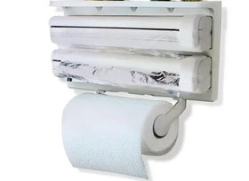 Кухонный диспенсер держатель Kitchen Roll Triple Paper dispense для бумажных полотенец, фольги и пленки