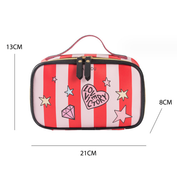 Косметичка Make up bag RED на блискавці з одним відділенням