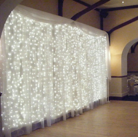 Світлодіодна гірлянда штора Curtain 3х3 метри, 600 LED, колір білий